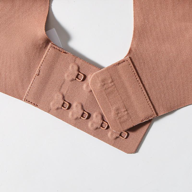 Бесшовный бюстгальтер из шелка тутового шелкопряда Yuyue - удобный, дышащий, с застежкой сзади, без косточек, однотонное нижнее белье