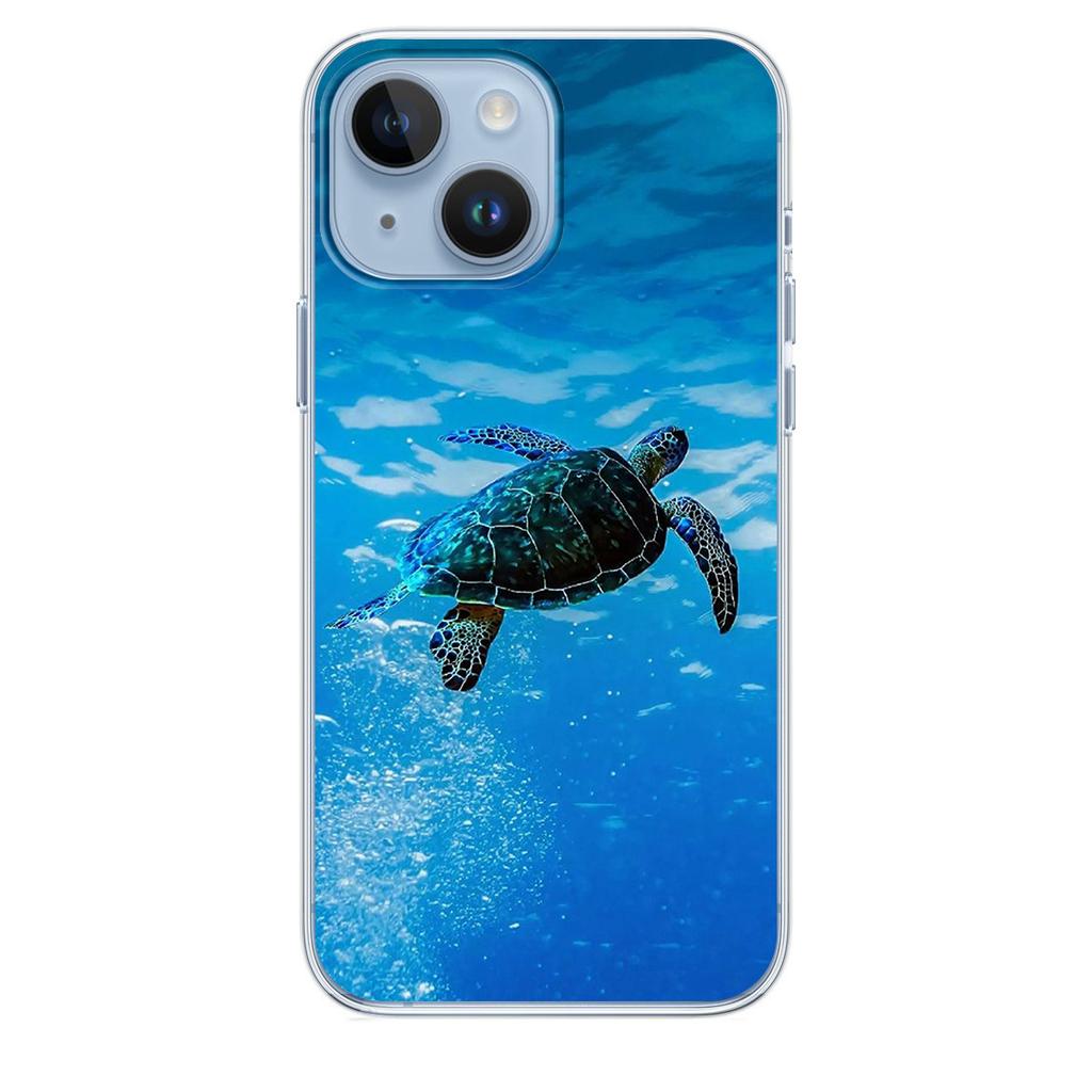 Applicable iPhone16 Sea Turtle Animal Phone Case Sea World Sea Turtle Phone Case