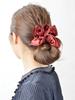 Kobe Vingtaine Satin Scrunchie Hair Hair Red Clip, Accessory, HS-6-RE,