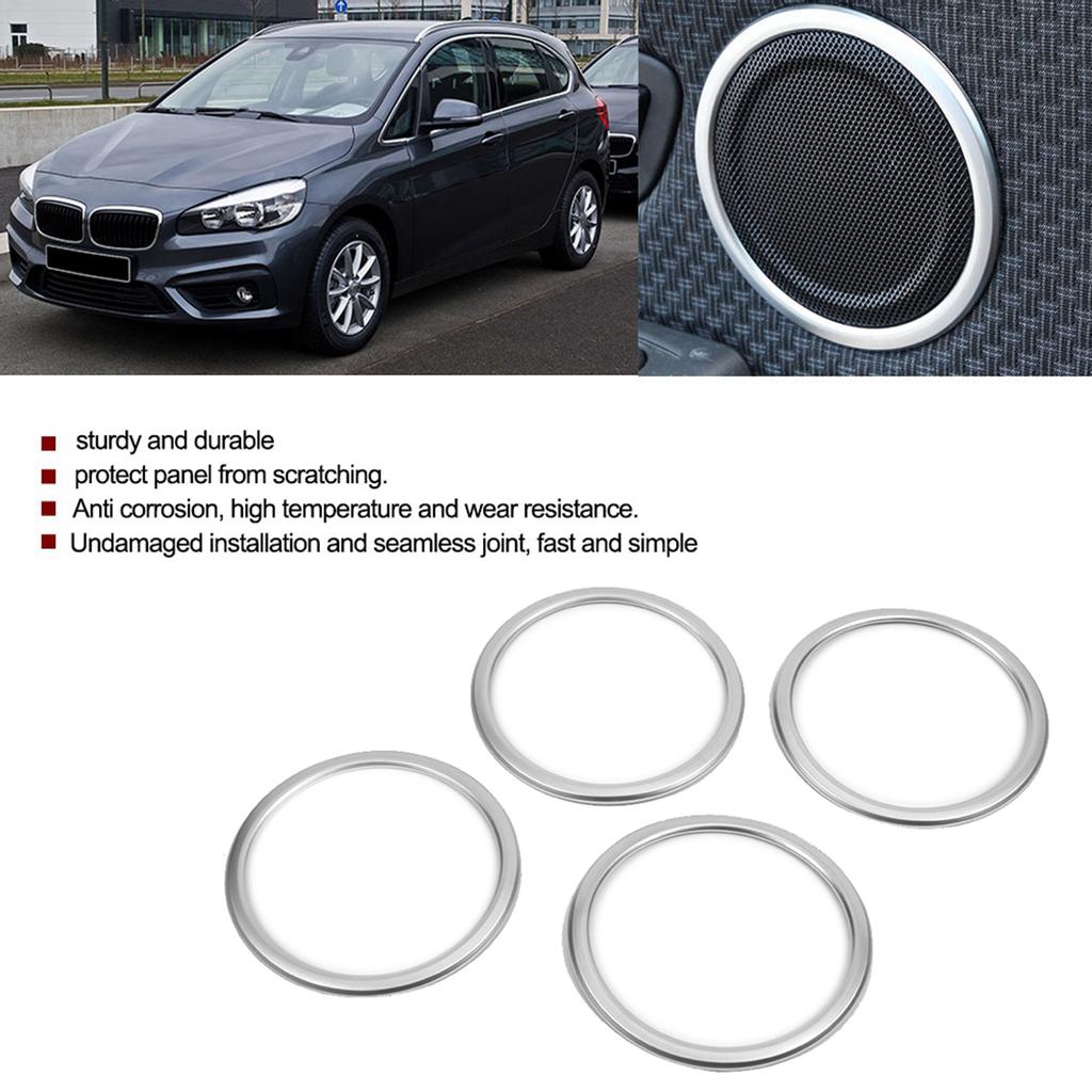 4 шт. ABS хром накладка на кольцо динамика двери автомобиля для X1 F48 2016 2018