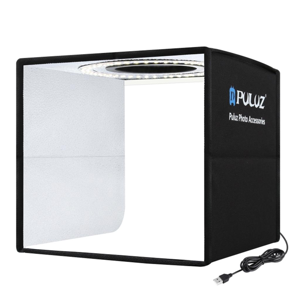 PULUZ Soft Box Set Portable Folding Photo Lighting Modifier Photography Tent Box with 12 Colors