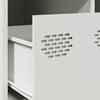 Coffee Table White 101.5x50x43.5 cm Cold Rolled Steel