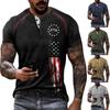 Men's Summer Printed Short Sleeve Tops Men's Casual Fashion Short Sleeve Shirts