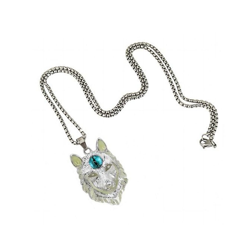 Animal Luminous Pendant Necklace Zinc Zinc Alloy Hip Hop Neck Chains Simple Halloween Necklace Halloween