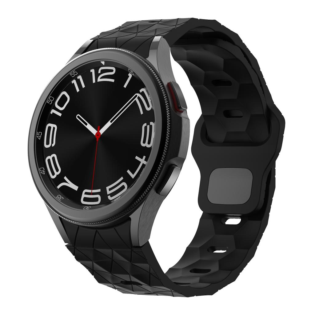 Силиконовый Ремешок Для Samsung Galaxy Watch 7 6 5 4 40мм 44мм Браслет С Рисунком Футбольного Мяча Ремешок Для Часов 6-4 Classic 47мм 46мм