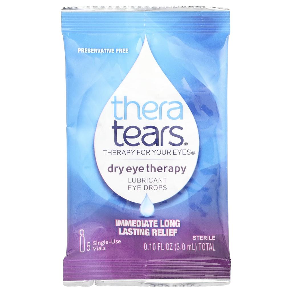 Dry Eye Therapy, Lubricating Eye Drops, 30 Sterile Single-Use Vials