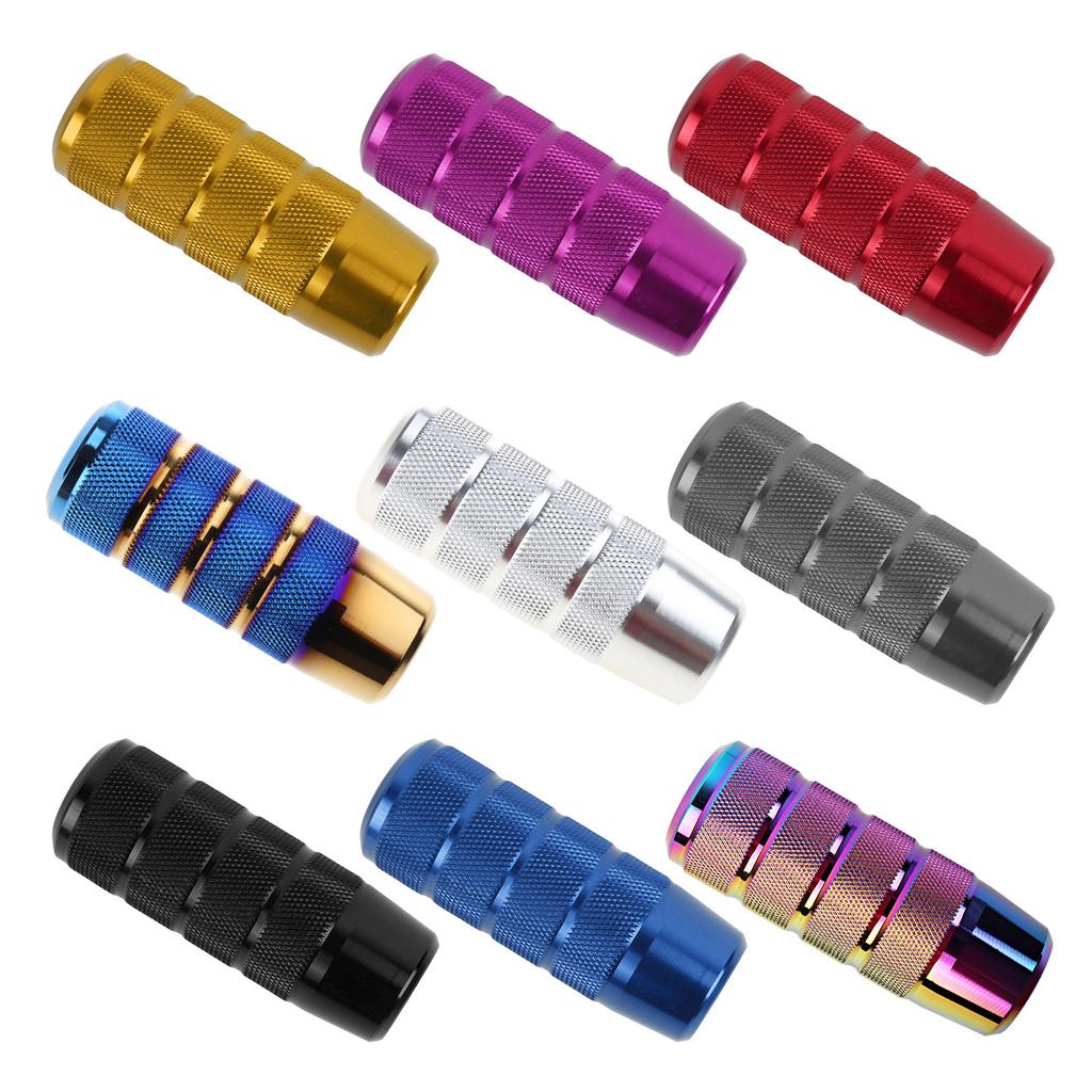 3.7'' Shift Knob, Aluminum Alloy Weighted Gear Lever Metal Stick Shifter Handle Fit Most Manual Vehicle