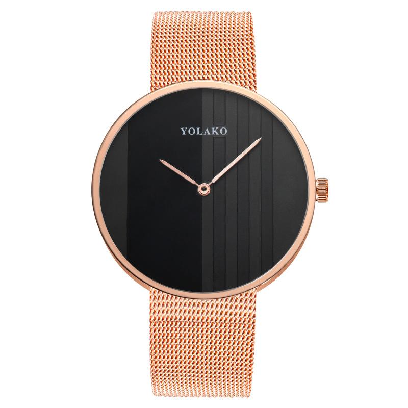 Горячая Распродажа Модные мужские часы Мужские часы Кварцевые часы Милан с сетчатым ремешком Обработка часов Настройка