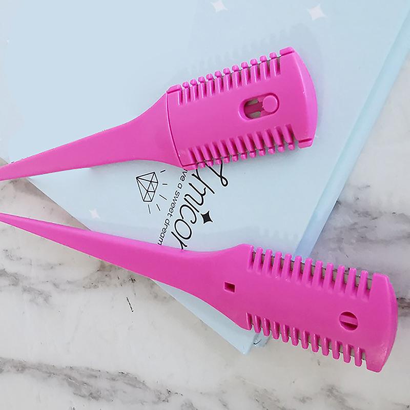 Расческа для стрижки волос, щетки для волос с лезвиями бритвы, триммер для волос, инструмент для истончения, парикмахерский инструмент, парикмахерский инструмент, инструменты для укладки своими руками