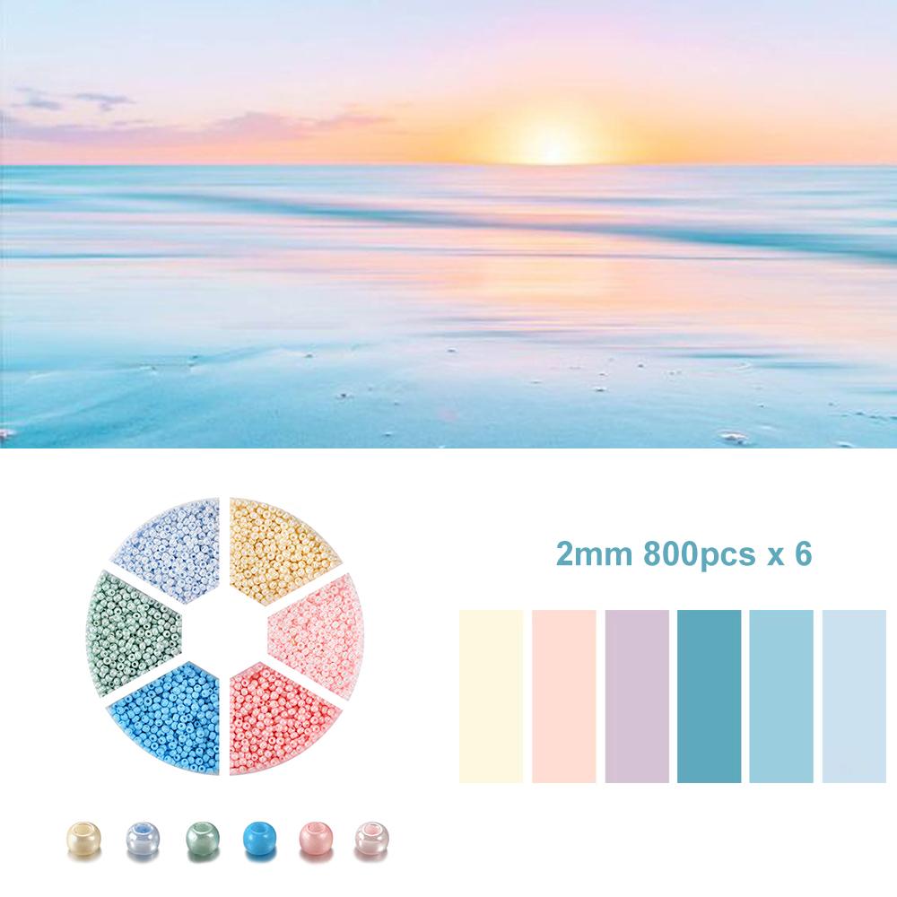 1Set with Box Glass Seed Beads Czech Charm Crystal Spacer Glass Bead For Jewelry Making Kits DIY Handmade Supplies Accessories Set