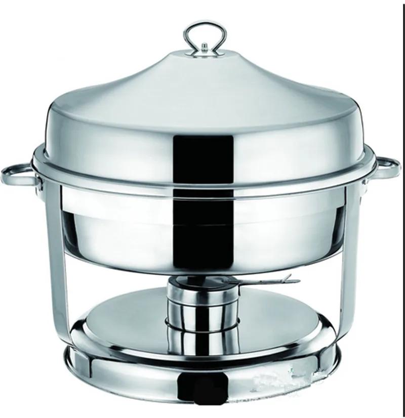 8л мармит для шведского стола круглая подвесная крышка спиртовая плита супница кастрюля печь отель ресторан поднос столовая посуда набор столовых приборов