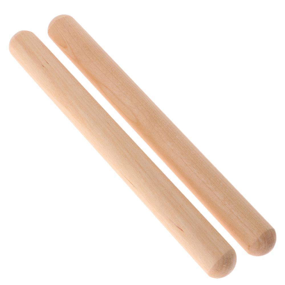Classic Wooden Wood Color Rhythm Learning Musical Toy Musical Beating Rhythm Sticks Drum Sticks