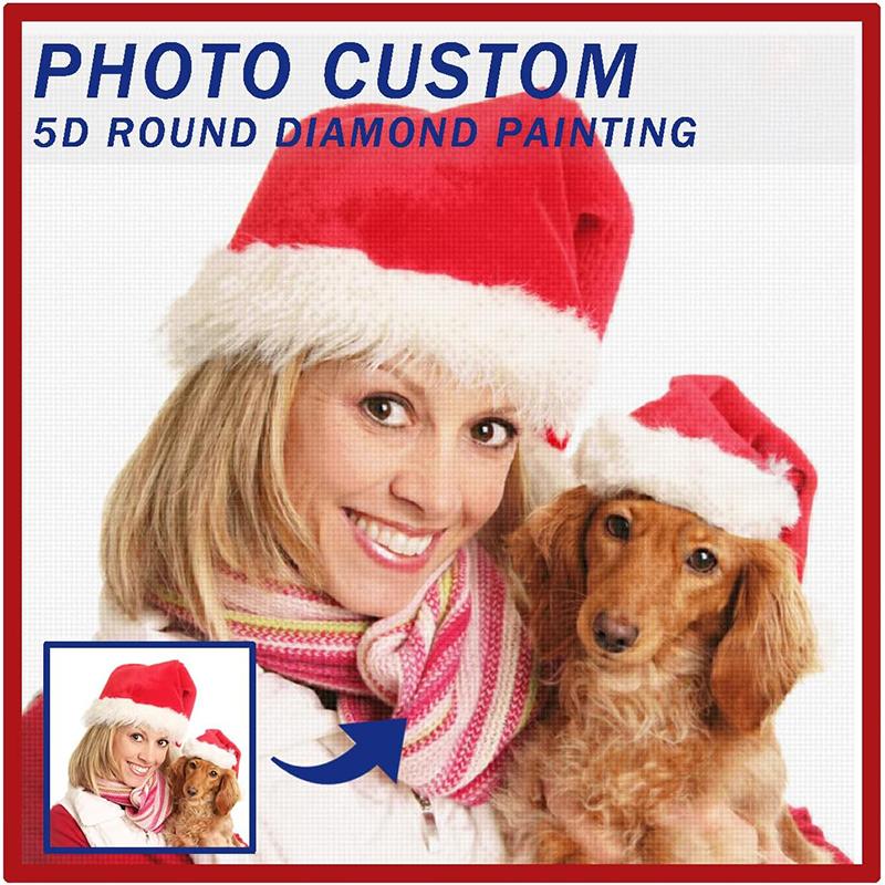Photo Custom Diamond Painting 5D DIY Rhinestone Pictures Full Round Diamond Embroidery Sale Home Decor Gift