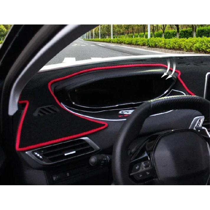 For Peugeot 3008 5008 GT 2016~2025 Hybrid Car Center Console Dashboard Sunshade Anti-UV Carpet Non-slip Mat Interior Accessories