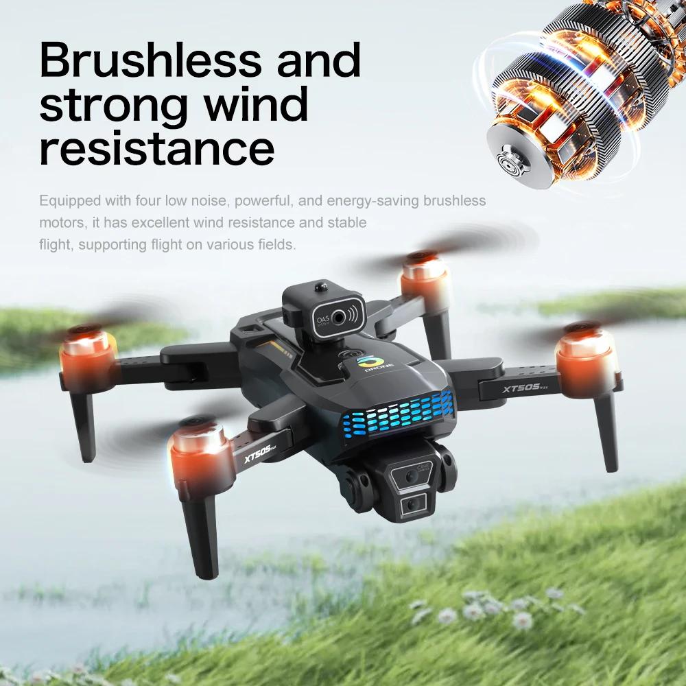 Нетоксичный Новый Xt505 GPS Дрон 8K Профессиональный Двойная Камера 5G Wifi FPV Оптический Поток Предотвращение Препятствий Бесколлекторный Двигатель Квадрокоптер RC Дрон