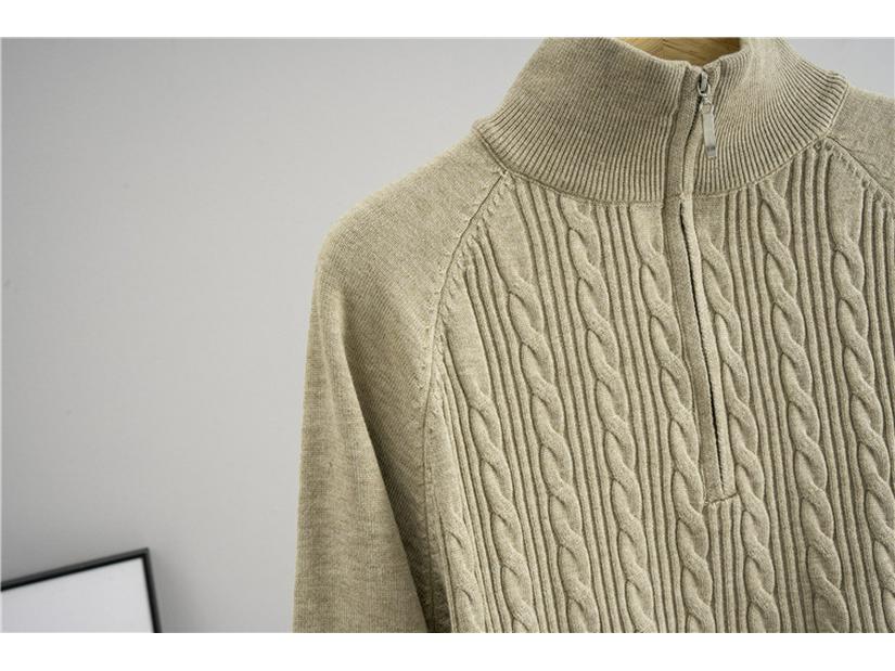 Женский модный вязаный комплект Осень/Зима: Свитер на молнии до середины и брюки широкого кроя