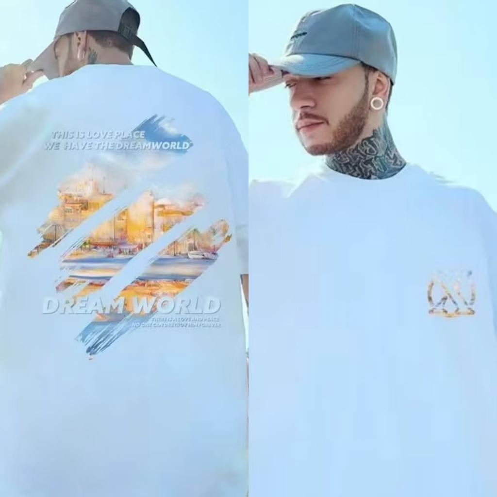 S4xl 2026 Newpainting Print Round Neck Short Sleeve Tshirt For Unisex And Unisex Large Loose Casual Sleeved Top