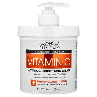 Advanced Clinicals Крем для осветления с витамином С 1 фунт (16oz)