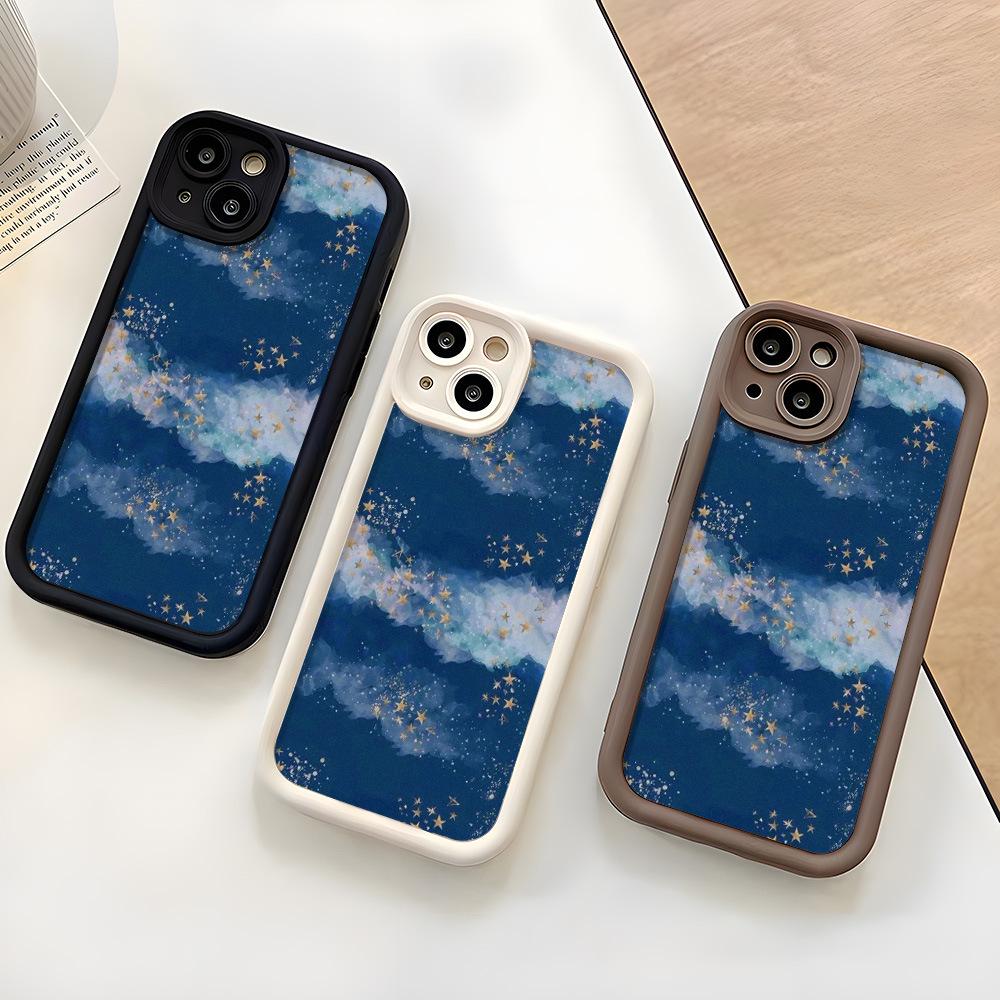 Подходит для iPhone15 пейзаж масляная живопись креативный мягкий чехол чехол для мобильного телефона 17ProMax простой 14 продвинутый 13 мелкое отверстие 12