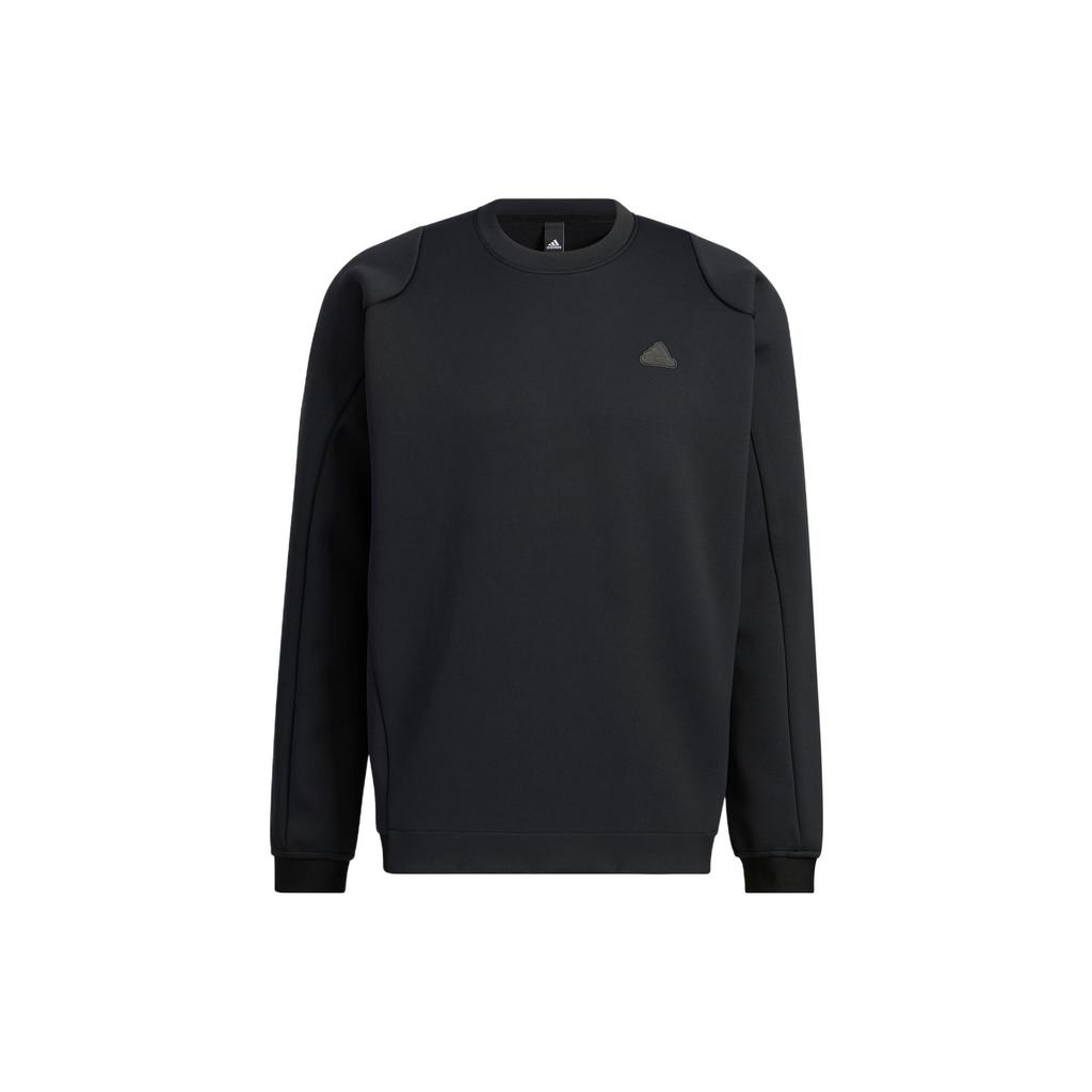 Adidas Sweatshirts Men's Black Crew Neck Moderate Regular HY5839