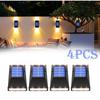 4Pcs Solar Light Garden Decoration Powerful Outdoor Waterproof Wall Lamp Solar Powered Sunlight Street Light