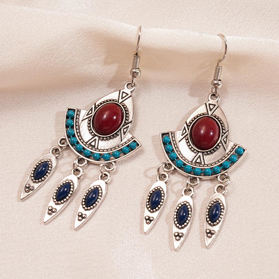 Роскошные серьги-кисточки с красными цветами: Стильные, Дорогие, Акцентные Серьги-Гвоздики для Женщин