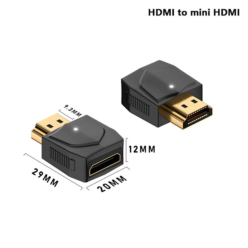 Мини-адаптер HDMI-HDMI, видеоплеер 1080P 2K 4K 60 Гц для мини-ПК, HDTV, HD-проектора для компьютера, коммутатора PS5, Xbox