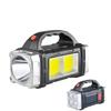 Portable Powerful USB Rechargeable Flashlights Solar LED Light With COB Work Light 4 Gear Charge Mobile Phone Camping Lamps
