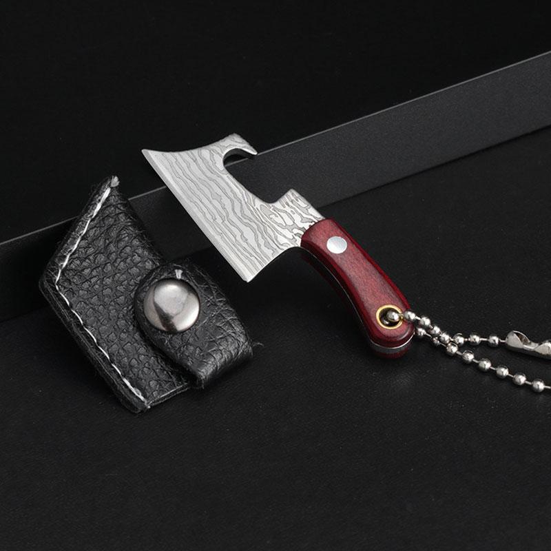 Мини-нож для открывания бутылок вина с маленьким лезвием, кухонный нож для распаковки, резки бумаги, EDC, брелок для ключей, подвесной