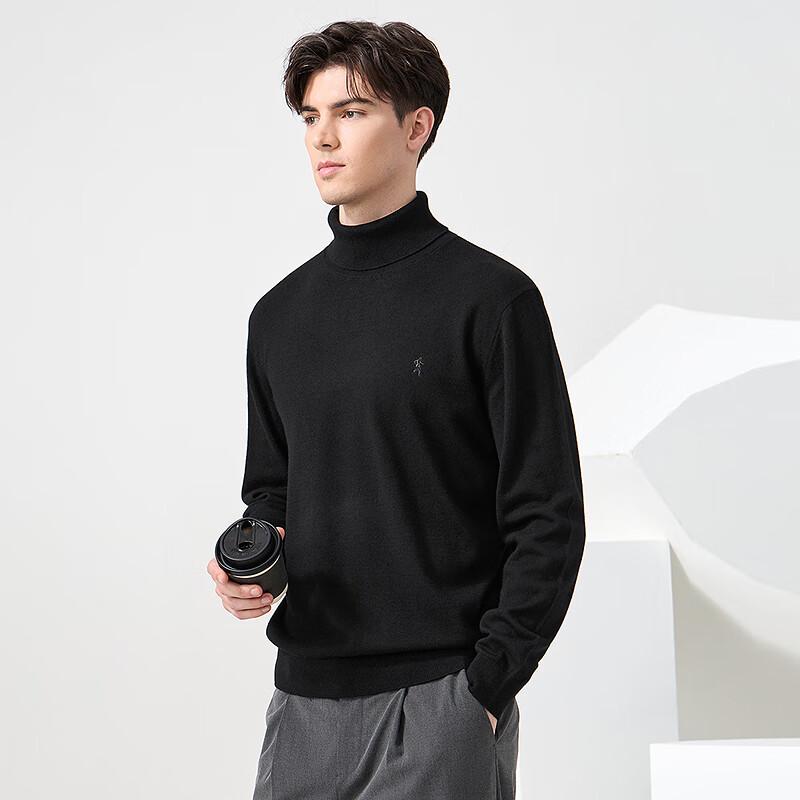 Men's 100% Merino Wool Turtleneck Sweater