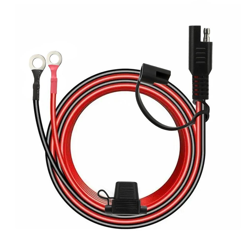 12 В зарядный кабель 16AWG кольцевой разъем SAE для O-кольца разъем удлинителя кабеля для зарядного устройства/обслуживания аккумулятора
