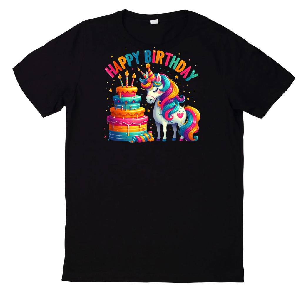 T-Shirt Tier Geburtstags Party Motiv Baumwolle