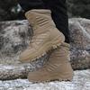 Outdoor high-top desert boots training boots breathable hiking shoes zipper sand Gobi hiking shoes sand-proof boots large size