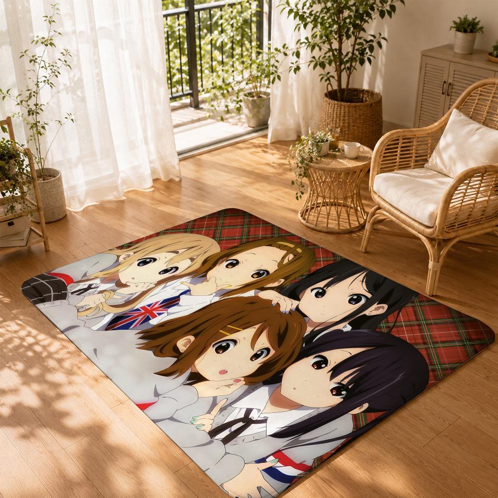Музыкальное аниме в жанре slice-of-life K-On Коврик для пола Нескользящий Впитывающий коврик для пола Декоративный ковер для дома Ванной комнаты Спальни Прихожей