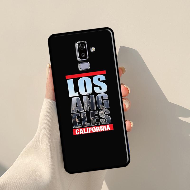 Чехол Лос-Анджелес Калифорния для Samsung Galaxy J3 J5 J7 2017 A3 A5 J1 2016 J4 J6 Plus A6 A7 A8 A9 J8 2018 Coque