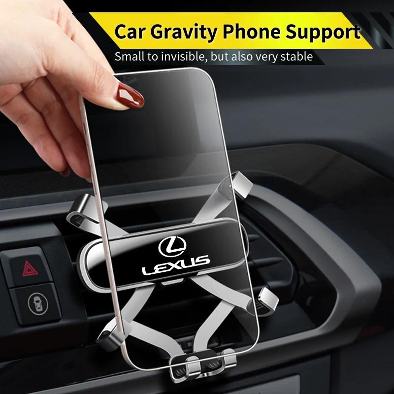 Car Gravity Phone Holder Cell Stand Smartphone GPS Support Accessories For Lexus IS250 IS200 ES350 GS400 GS430 GX460 HS250h IS30 QN7