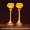 Glazed LED Lotus Lamp: Plug-in Everlasting Buddha Altar Light for Home or Buddhist Hall