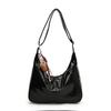 With Pendant Hobo Bag Korean Style Women's Handbag Simple PU Leather Shoulder Bag  Lady