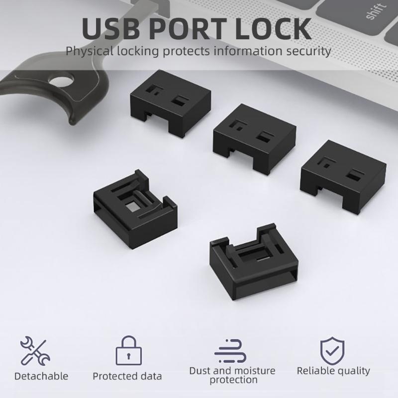 Простые в использовании заглушки для USB-портов USB-заглушка Универсальная посадка для безопасности данных на ПК и ноутбуке от пыли и воды