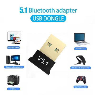 USB-адаптер Bluetooth 5.1, беспроводной передатчик, приемник, Bluetooth-аудио, USB-адаптер, ключ для ПК, портативного компьютера