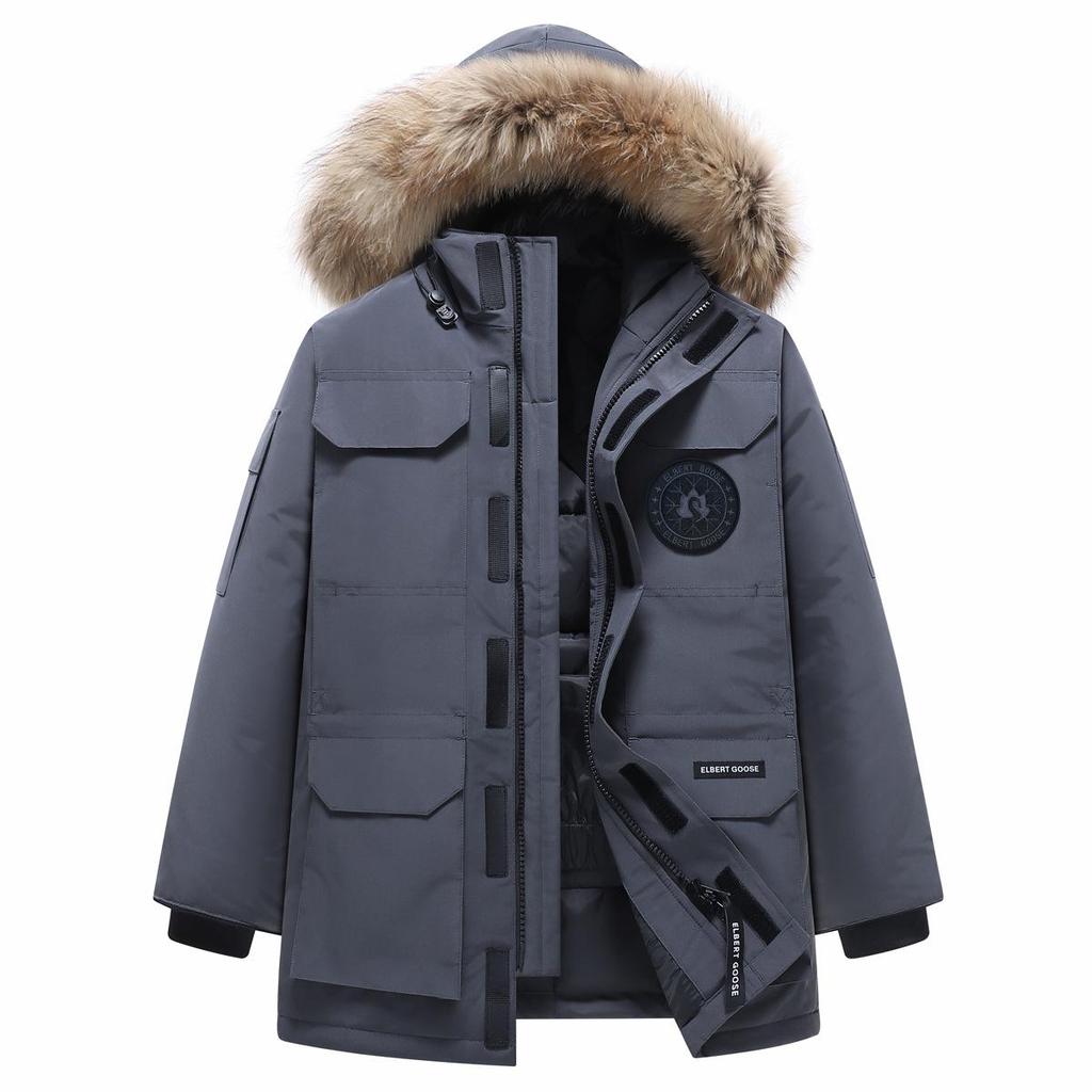 Зимняя экспедиционная парка с гусиным пухом - Утепленная большого размера рабочая одежда для мужчин и женщин