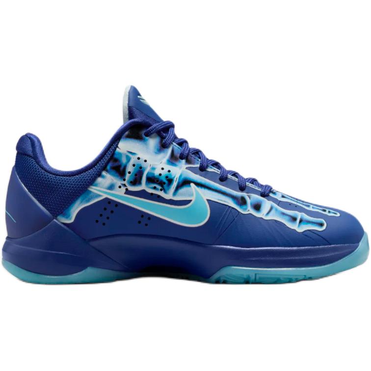 Nike Zoom Kobe 5 Нескользящие Износостойкие Низкие Детские Баскетбольные Кроссовки Синие Кроссовки HM9522-400