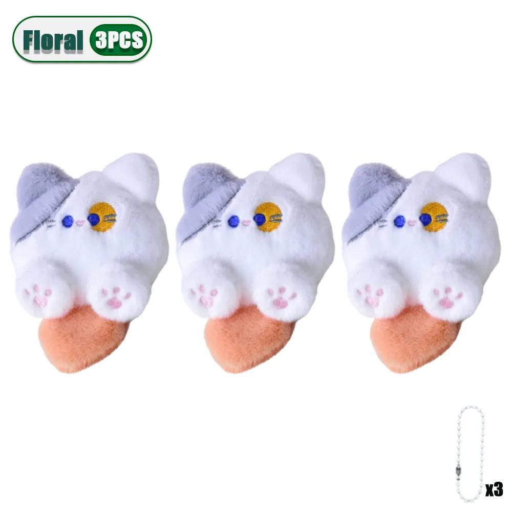 1/3/5/10/20 шт. Очаровательная плюшевая мультяшная кошка, подвесная кукла, мягкая кавайная, украшение для рюкзака для девочек, студенток, рождественский подарок