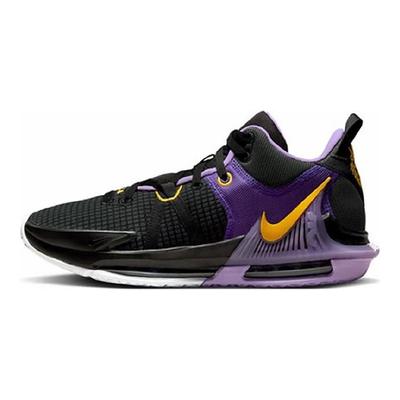 Мужские кроссовки LeBron Witness 7 EP Lakers фиолетово-черные университетское золото DM1122-002