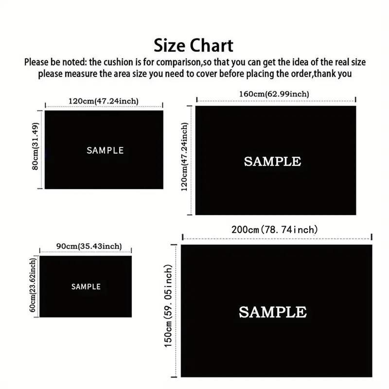 1pc Skull and evil pumpkin Print Design Area Rug - Soft, Anti-Slip, and Durable Gaming Room Decor for Bedroom