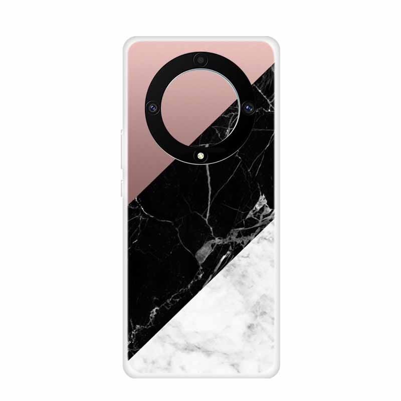 For Honor Magic 5 Lite 5G Cases 6.67" Marble Clear Soft TPU Silicone Back Covers for Huawei Honor Magic5 Lite Transparent Coque
