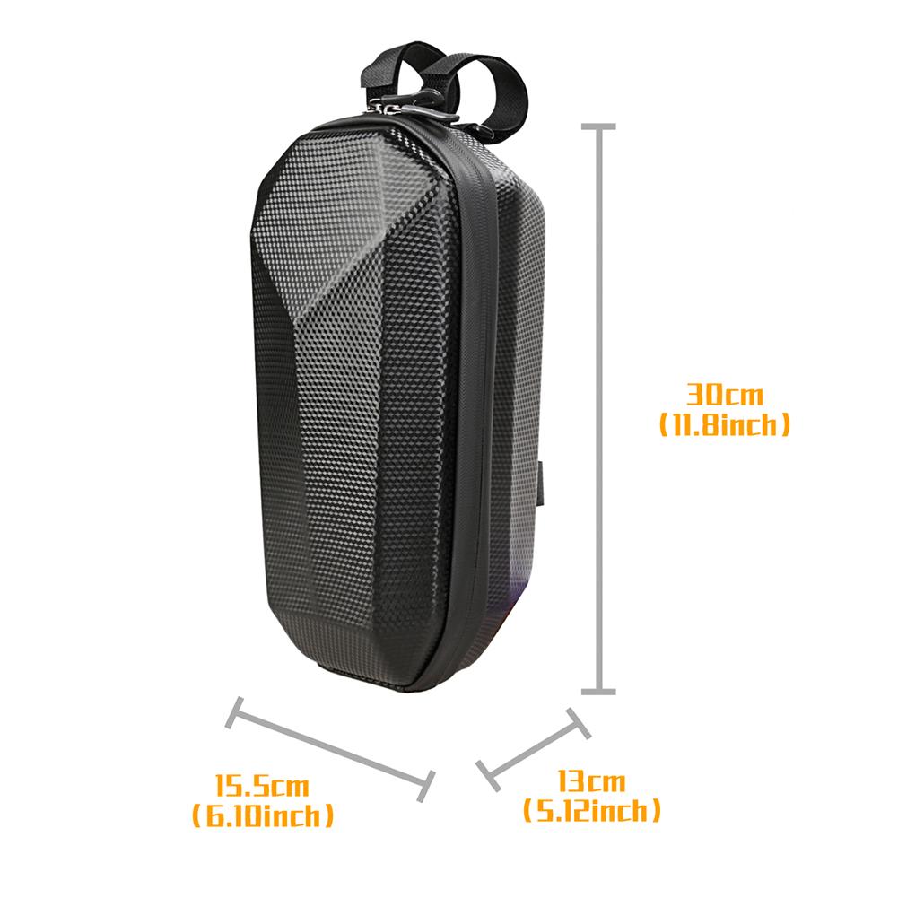 2/3/4L Electric Scooter Storage Bag Waterproof Bicycle Motorcycle Handlebar Hanging Bag Hard Shell Carry Bag Storage Accessories