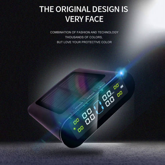 Car TPMS Multifunctional Real-time Monitoring Universal LCD Display Wireless Tire Pressure Sensor for Automobile