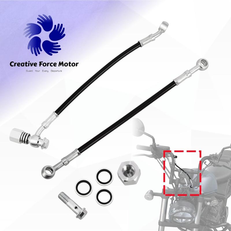 Hydraulic Brake Line Hose 25cm Motorcycle Extend Connector Universal For Honda ATV Kawasaki Yamaha Suzuki Dirt Bike Scooters Etc
