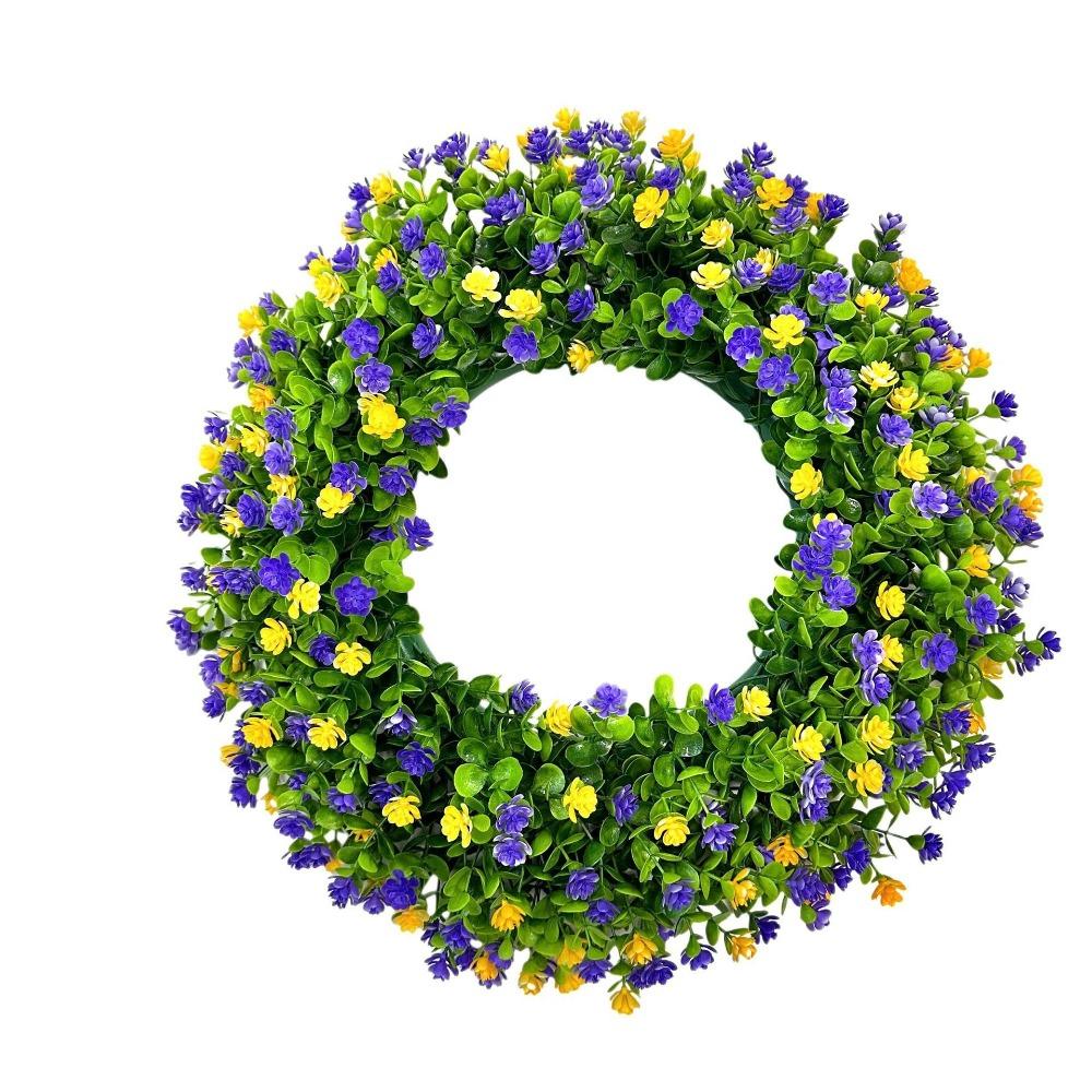 33cm Artificial Wreath Eucalyptus Simulation Flower Wreath 3D Fake Flower Wedding Decor